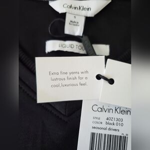 Calvin Klein Black Liquid Touch Shirt Sz S NWT